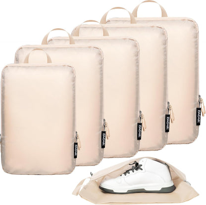 6 Set Ultralight Compression Packing Cubes Packing Organizer for Travel Accessories Luggage Suitcase Backpack