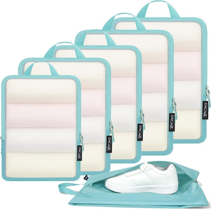 6 Set Ultralight Compression Packing Cubes Packing Organizer for Travel Accessories Luggage Suitcase Backpack