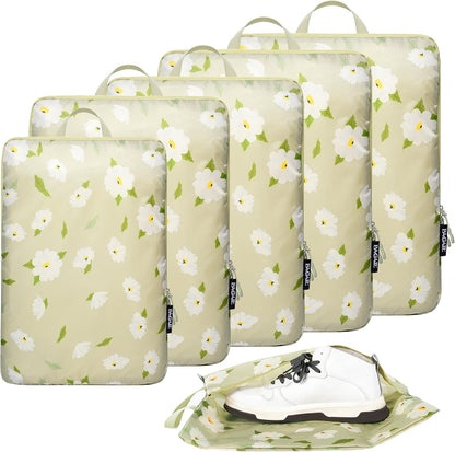 6 Set Ultralight Compression Packing Cubes Packing Organizer for Travel Accessories Luggage Suitcase Backpack