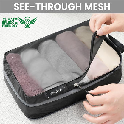6 Set Ultralight Compression Packing Cubes Packing Organizer for Travel Accessories Luggage Suitcase Backpack