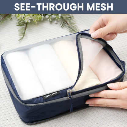 6 Set Ultralight Compression Packing Cubes Packing Organizer for Travel Accessories Luggage Suitcase Backpack
