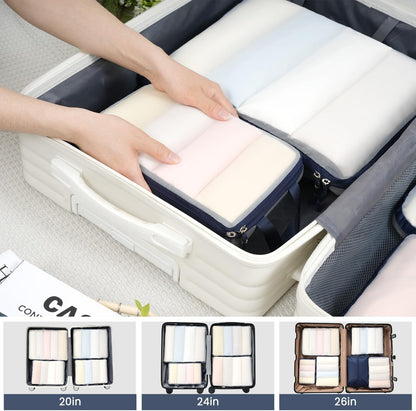 6 Set Ultralight Compression Packing Cubes Packing Organizer for Travel Accessories Luggage Suitcase Backpack