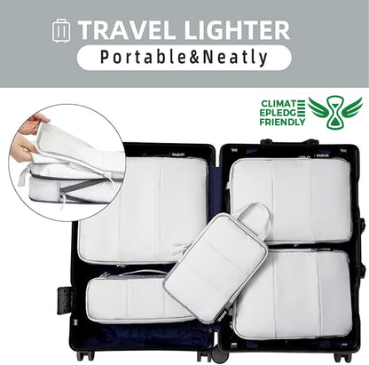 6 Set Ultralight Compression Packing Cubes Packing Organizer for Travel Accessories Luggage Suitcase Backpack