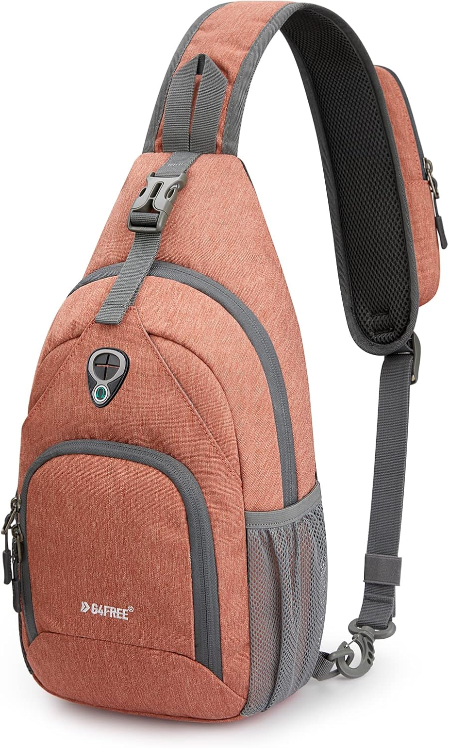 RFID Sling Bag Crossbody Backpack Small Chest Shoulder Bag Hiking Outdoor | Water-Resistant polyester Material, Size: 7.5 x 4 x 15 Inches, Travel, Sports, Reversible and Breathable Shoulder Strap