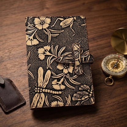 Genuine Leather Passport Holder Travel Bifold Wallet For Men And Women Slim RFID Blocking Brown