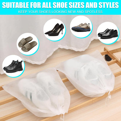 2 Pack Chenille Laundry Bag for Sneaker Cleaner 17 x 7.5 Inch | Two pack laundry bag for shoe washing machine, chenille lining for washer and dryer, auto-lock zipper, shoe bags for travel