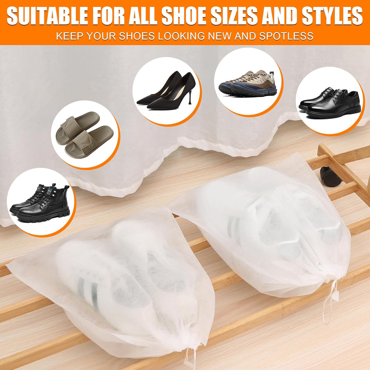 2 Pack Chenille Laundry Bag for Sneaker Cleaner 17 x 7.5 Inch | Two pack laundry bag for shoe washing machine, chenille lining for washer and dryer, auto-lock zipper, shoe bags for travel