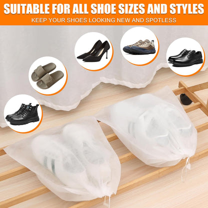 2 Pack Chenille Laundry Bag for Sneaker Cleaner 17 x 7.5 Inch | Two pack laundry bag for shoe washing machine, chenille lining for washer and dryer, auto-lock zipper, shoe bags for travel