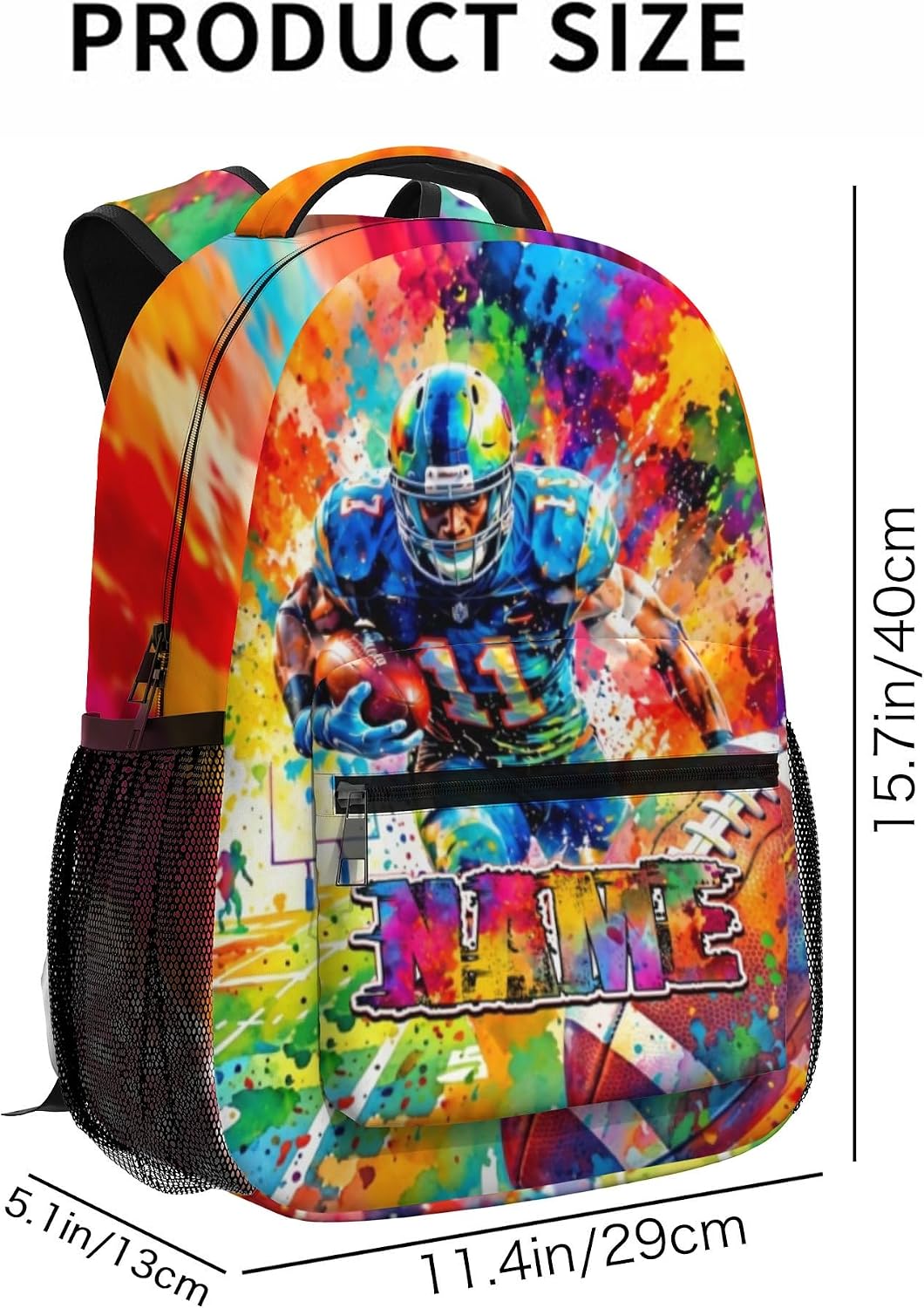 Custom Name Basketball Backpack Set for Boys,Personalized Bookbag with Lunch Box & Water Bottle for Travel School Camp, Ice Cream Drip Basketball School Bag Design, Back to School Gifts