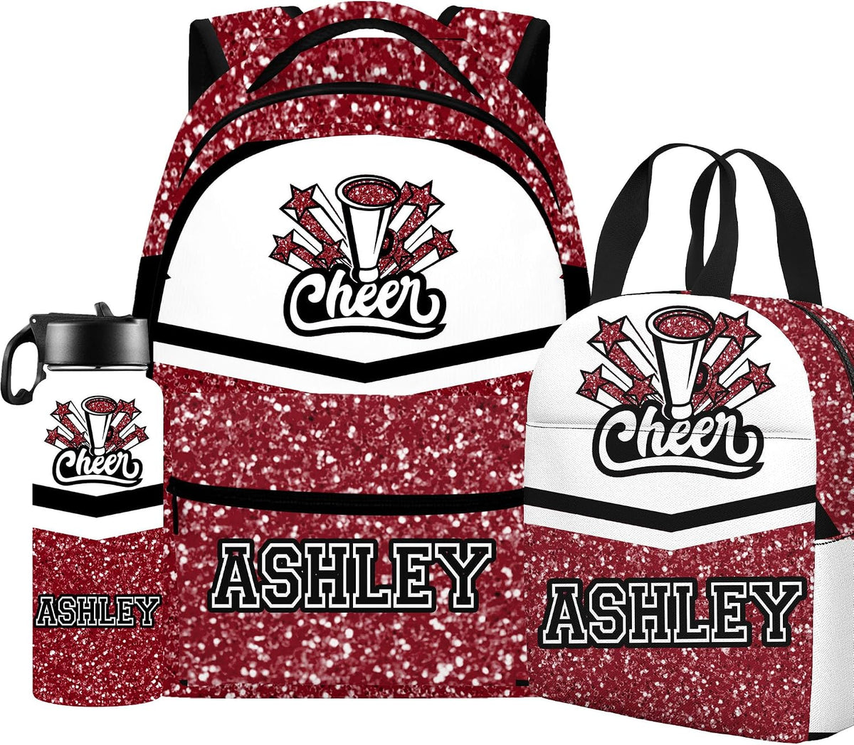 Custom Name Basketball Backpack Set for Boys,Personalized Bookbag with Lunch Box & Water Bottle for Travel School Camp, Ice Cream Drip Basketball School Bag Design, Back to School Gifts