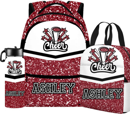 Custom Name Basketball Backpack Set for Boys,Personalized Bookbag with Lunch Box & Water Bottle for Travel School Camp, Ice Cream Drip Basketball School Bag Design, Back to School Gifts