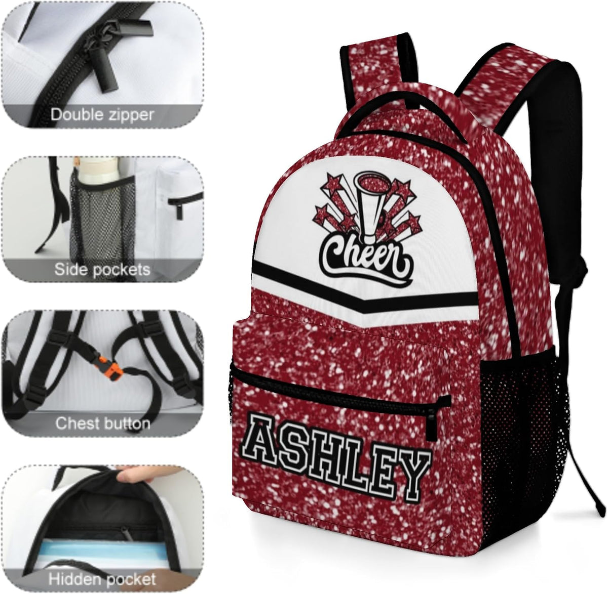 Custom Name Basketball Backpack Set for Boys,Personalized Bookbag with Lunch Box & Water Bottle for Travel School Camp, Ice Cream Drip Basketball School Bag Design, Back to School Gifts