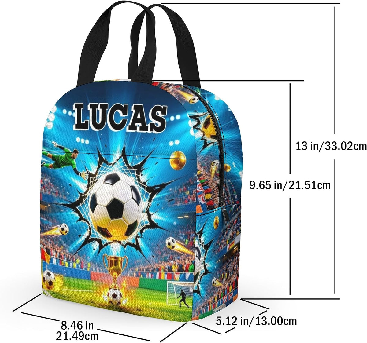 Custom Name Basketball Backpack Set for Boys,Personalized Bookbag with Lunch Box & Water Bottle for Travel School Camp, Ice Cream Drip Basketball School Bag Design, Back to School Gifts