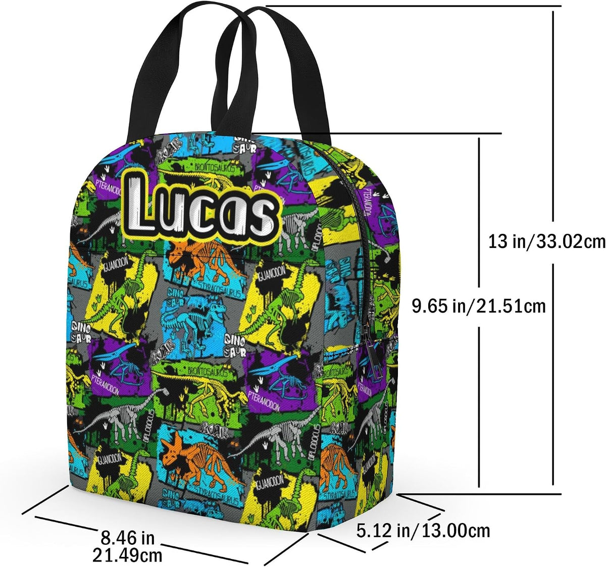 Custom Name Basketball Backpack Set for Boys,Personalized Bookbag with Lunch Box & Water Bottle for Travel School Camp, Ice Cream Drip Basketball School Bag Design, Back to School Gifts
