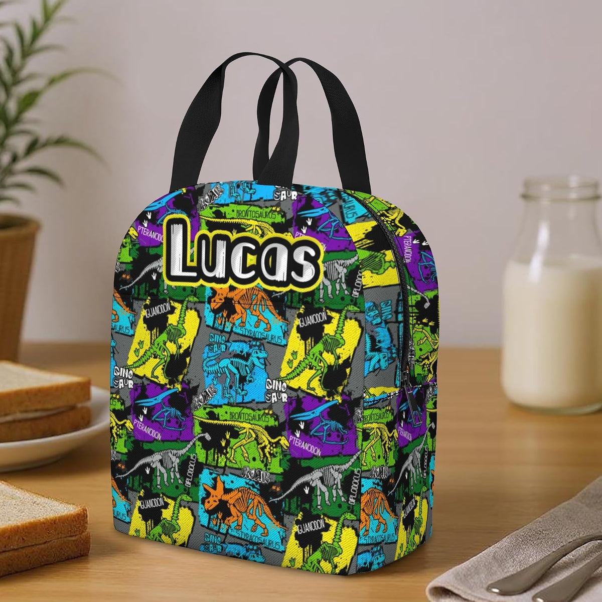 Custom Name Basketball Backpack Set for Boys,Personalized Bookbag with Lunch Box & Water Bottle for Travel School Camp, Ice Cream Drip Basketball School Bag Design, Back to School Gifts