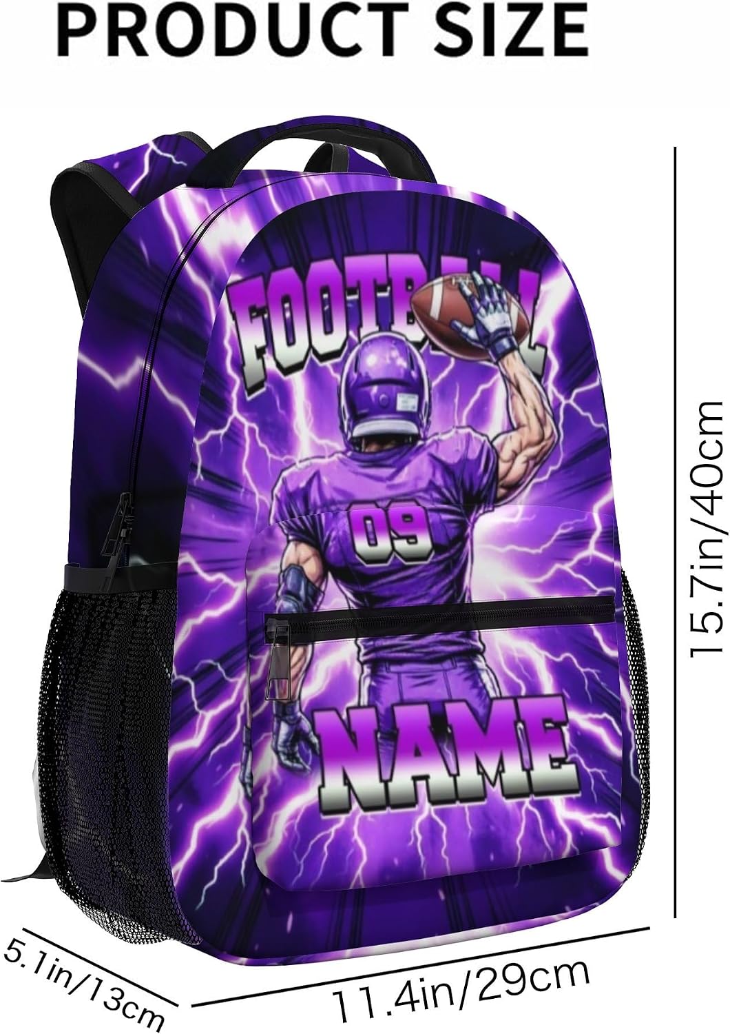Custom Name Basketball Backpack Set for Boys,Personalized Bookbag with Lunch Box & Water Bottle for Travel School Camp, Ice Cream Drip Basketball School Bag Design, Back to School Gifts