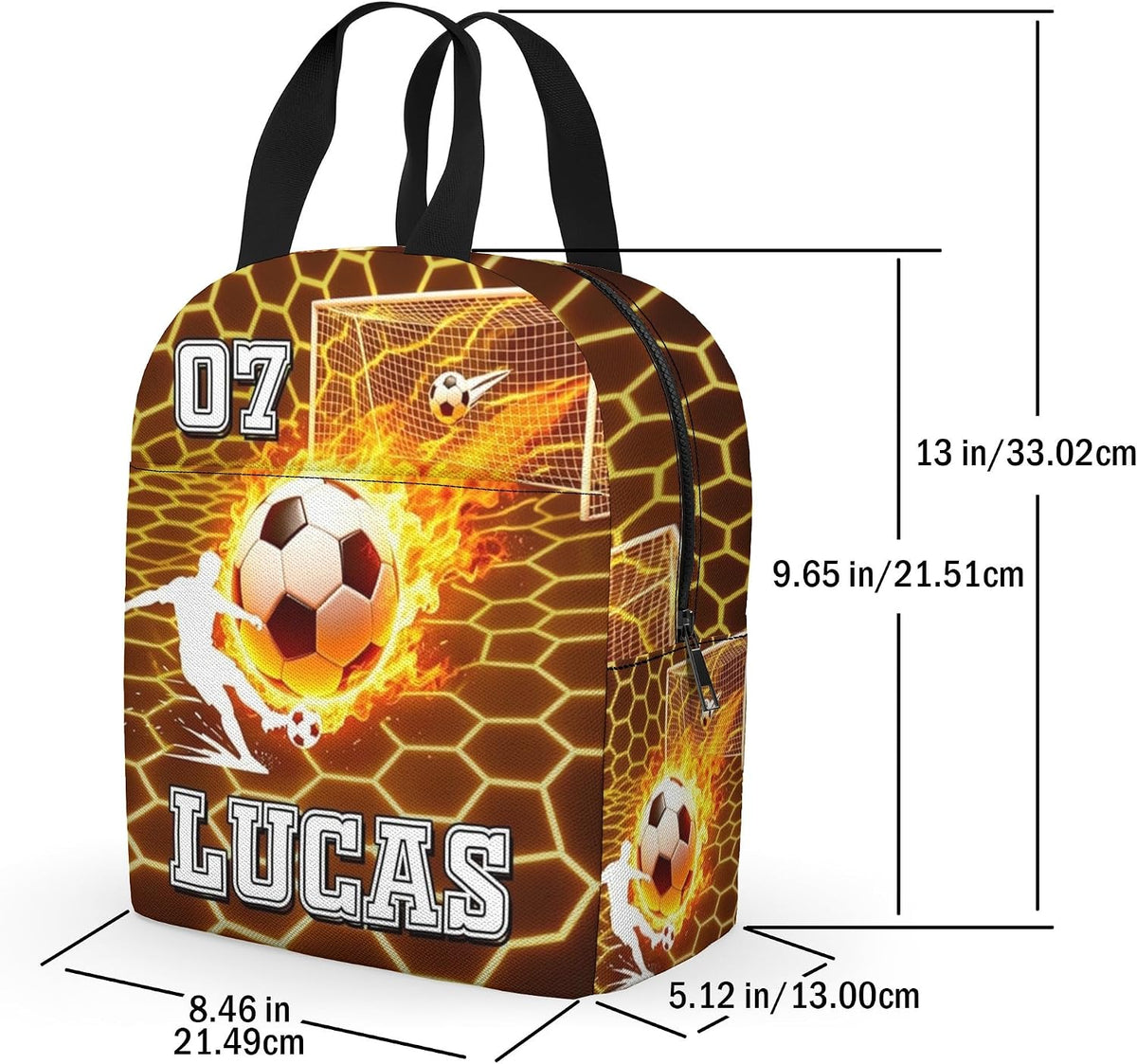 Custom Name Basketball Backpack Set for Boys,Personalized Bookbag with Lunch Box & Water Bottle for Travel School Camp, Ice Cream Drip Basketball School Bag Design, Back to School Gifts
