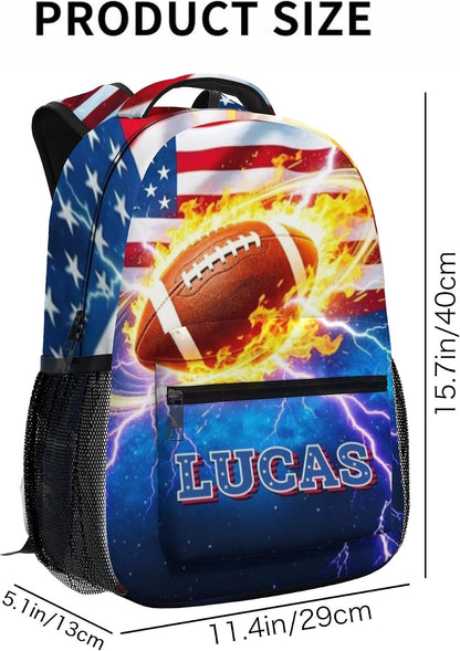 Custom Name Basketball Backpack Set for Boys,Personalized Bookbag with Lunch Box & Water Bottle for Travel School Camp, Ice Cream Drip Basketball School Bag Design, Back to School Gifts