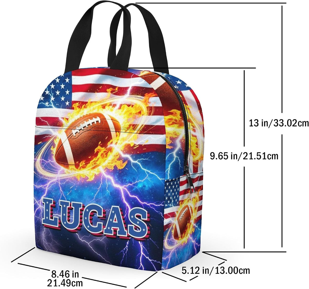 Custom Name Basketball Backpack Set for Boys,Personalized Bookbag with Lunch Box & Water Bottle for Travel School Camp, Ice Cream Drip Basketball School Bag Design, Back to School Gifts