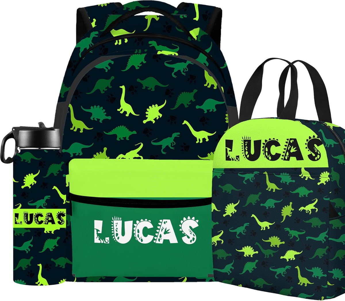 Custom Name Basketball Backpack Set for Boys,Personalized Bookbag with Lunch Box & Water Bottle for Travel School Camp, Ice Cream Drip Basketball School Bag Design, Back to School Gifts