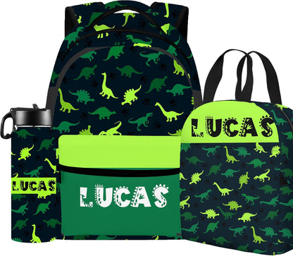 Custom Name Basketball Backpack Set for Boys,Personalized Bookbag with Lunch Box & Water Bottle for Travel School Camp, Ice Cream Drip Basketball School Bag Design, Back to School Gifts
