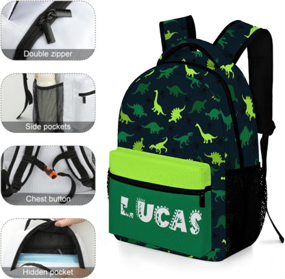 Custom Name Basketball Backpack Set for Boys,Personalized Bookbag with Lunch Box & Water Bottle for Travel School Camp, Ice Cream Drip Basketball School Bag Design, Back to School Gifts