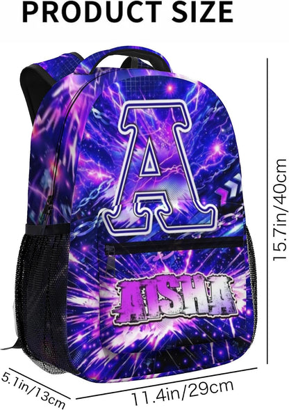 Custom Name Basketball Backpack Set for Boys,Personalized Bookbag with Lunch Box & Water Bottle for Travel School Camp, Ice Cream Drip Basketball School Bag Design, Back to School Gifts