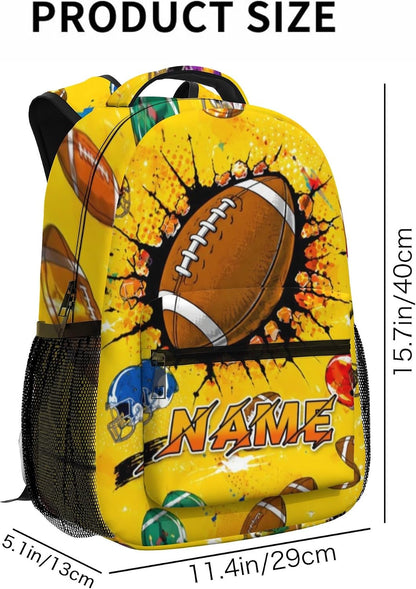 Custom Name Basketball Backpack Set for Boys,Personalized Bookbag with Lunch Box & Water Bottle for Travel School Camp, Ice Cream Drip Basketball School Bag Design, Back to School Gifts