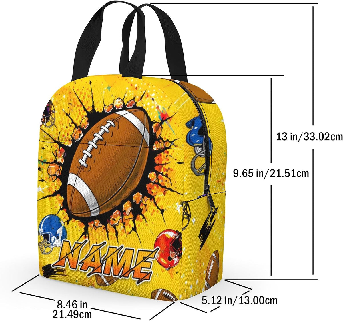 Custom Name Basketball Backpack Set for Boys,Personalized Bookbag with Lunch Box & Water Bottle for Travel School Camp, Ice Cream Drip Basketball School Bag Design, Back to School Gifts
