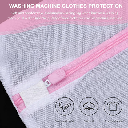 4pcs Fine Mesh Laundry Bags for Underwear and Bras, Reusable Wash Pouches with Zipper Closure, Protective Net Bags for Delicates, Travel-friendly Laundry Organizer Set