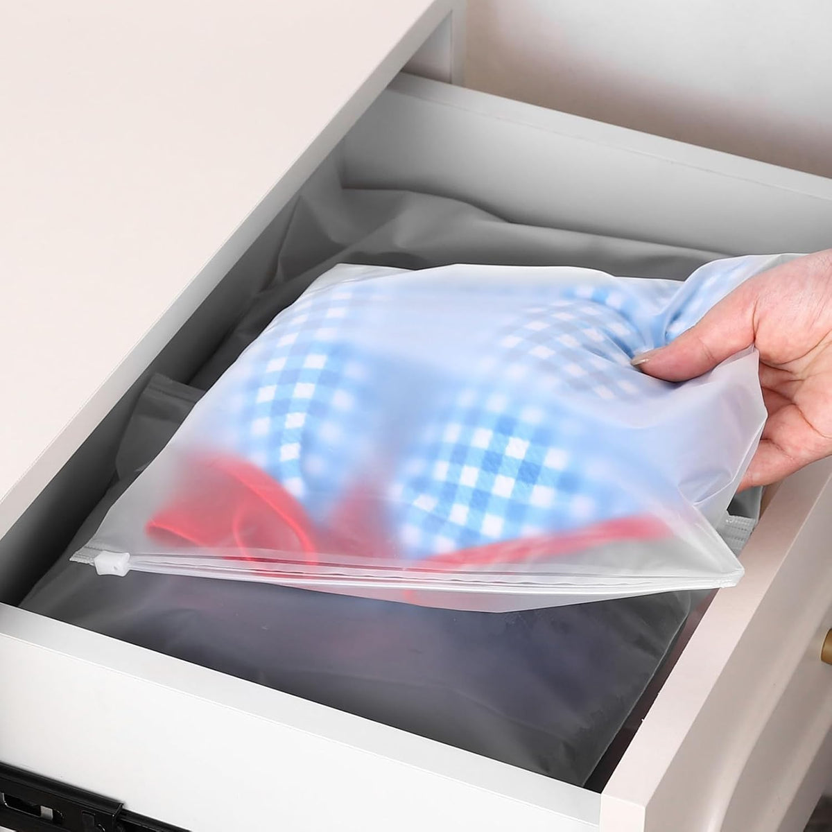 13x10 Inch Clothing Packaging Bags Bathing Suit Bags No Vent Holes | Plastic Frosted Poly Bags for Travel Storage Small Businesses for Apparel Shirts, Socks, Underwear and Documents Storage