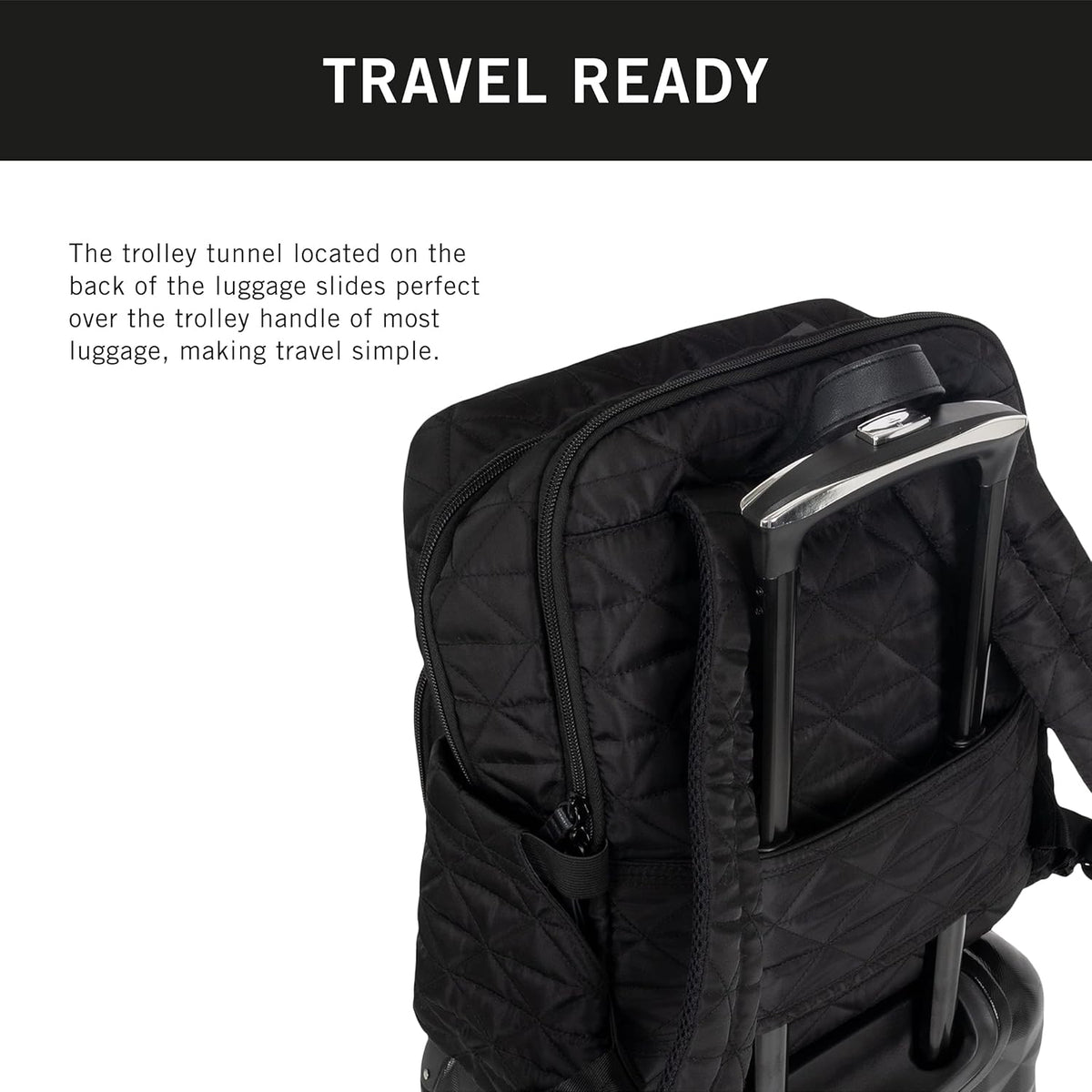 REACTION Diamond Tower Collection Lightweight Hardside Expandable 8-Wheel Spinner Travel Luggage, Rose Gold, 20-Inch Carry On