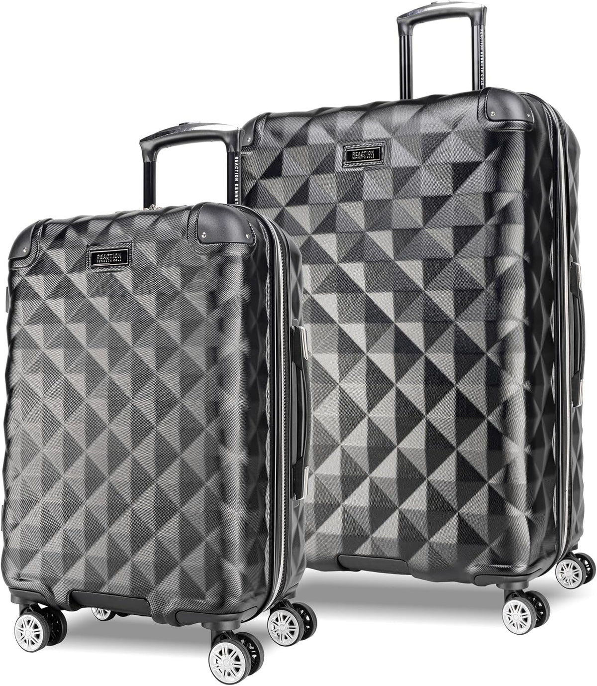 REACTION Diamond Tower Collection Lightweight Hardside Expandable 8-Wheel Spinner Travel Luggage, Rose Gold, 20-Inch Carry On