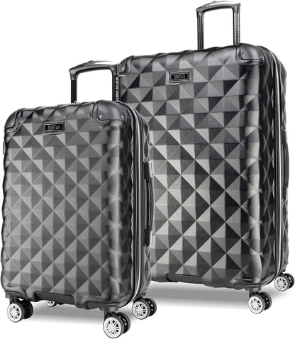 REACTION Diamond Tower Collection Lightweight Hardside Expandable 8-Wheel Spinner Travel Luggage, Rose Gold, 20-Inch Carry On
