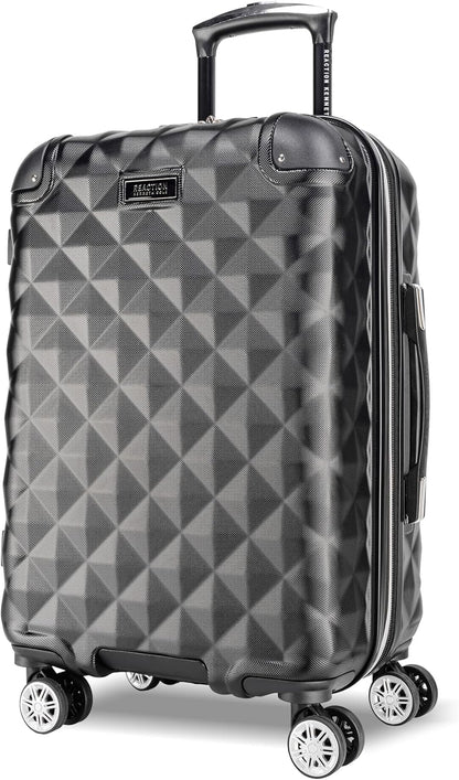 REACTION Diamond Tower Collection Lightweight Hardside Expandable 8-Wheel Spinner Travel Luggage, Rose Gold, 20-Inch Carry On