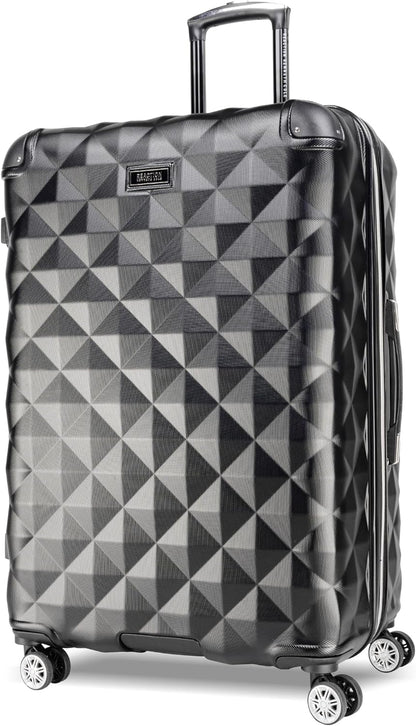 REACTION Diamond Tower Collection Lightweight Hardside Expandable 8-Wheel Spinner Travel Luggage, Rose Gold, 20-Inch Carry On