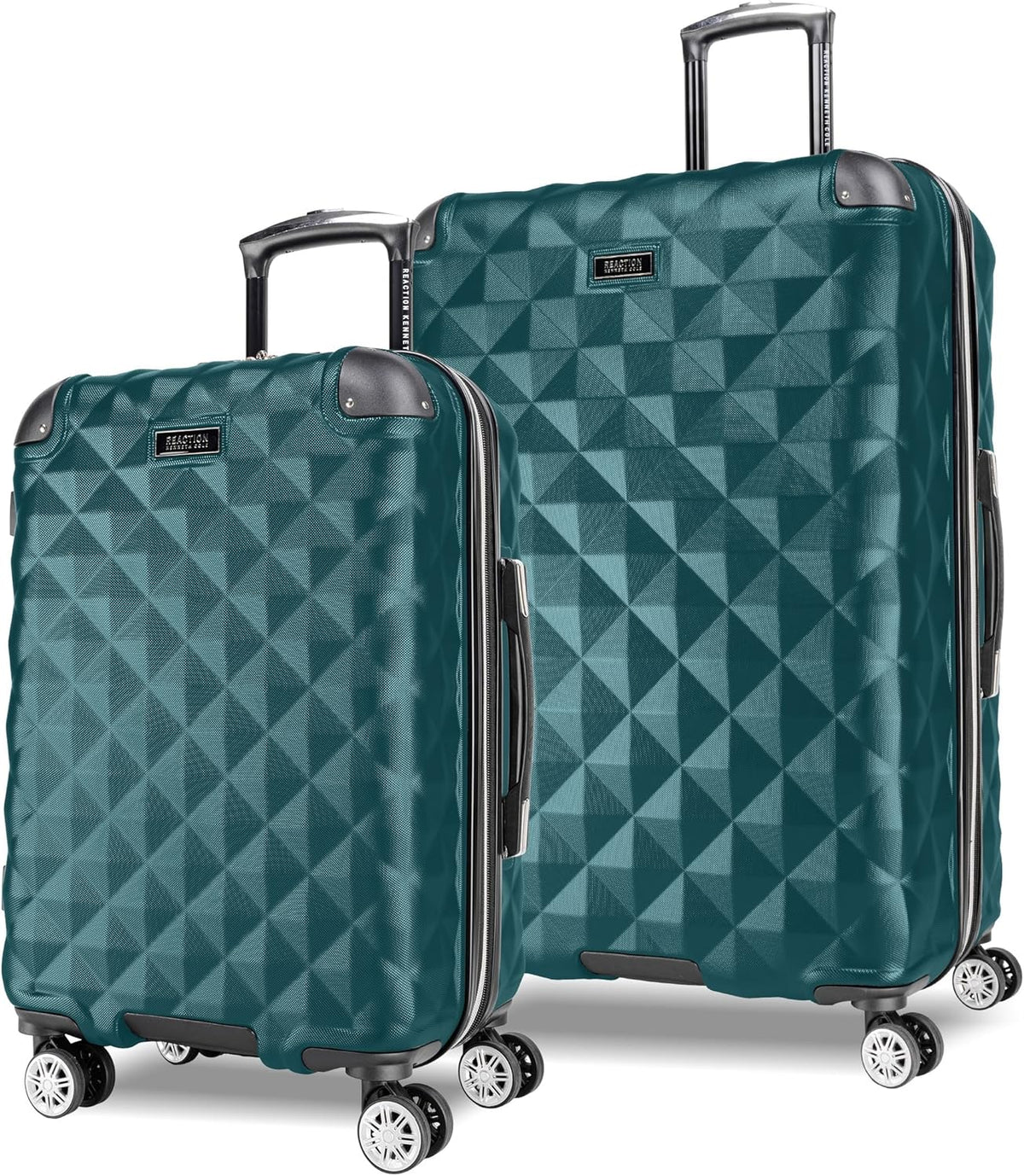 REACTION Diamond Tower Collection Lightweight Hardside Expandable 8-Wheel Spinner Travel Luggage, Rose Gold, 20-Inch Carry On