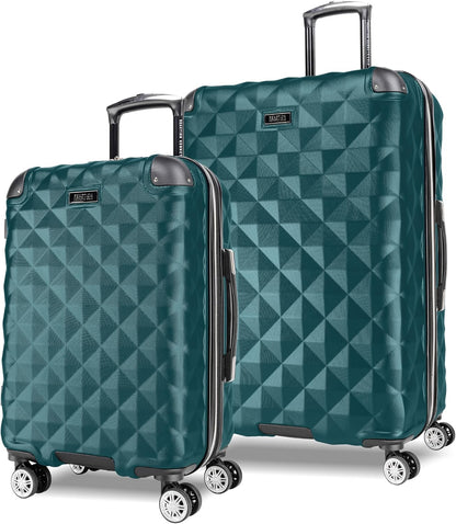 REACTION Diamond Tower Collection Lightweight Hardside Expandable 8-Wheel Spinner Travel Luggage, Rose Gold, 20-Inch Carry On
