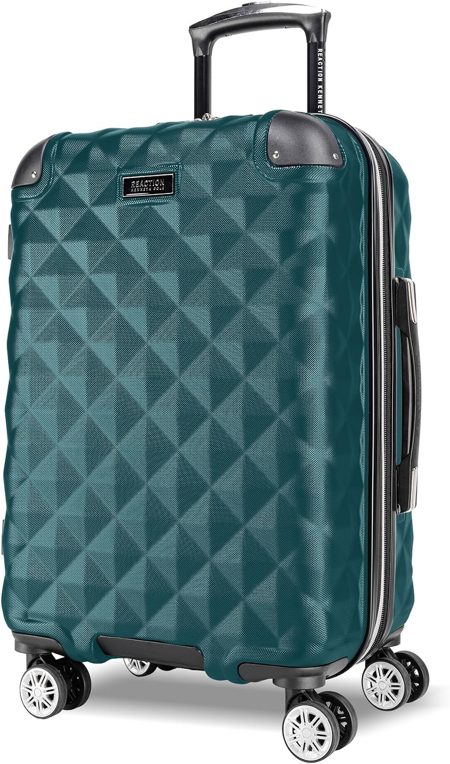 REACTION Diamond Tower Collection Lightweight Hardside Expandable 8-Wheel Spinner Travel Luggage, Rose Gold, 20-Inch Carry On