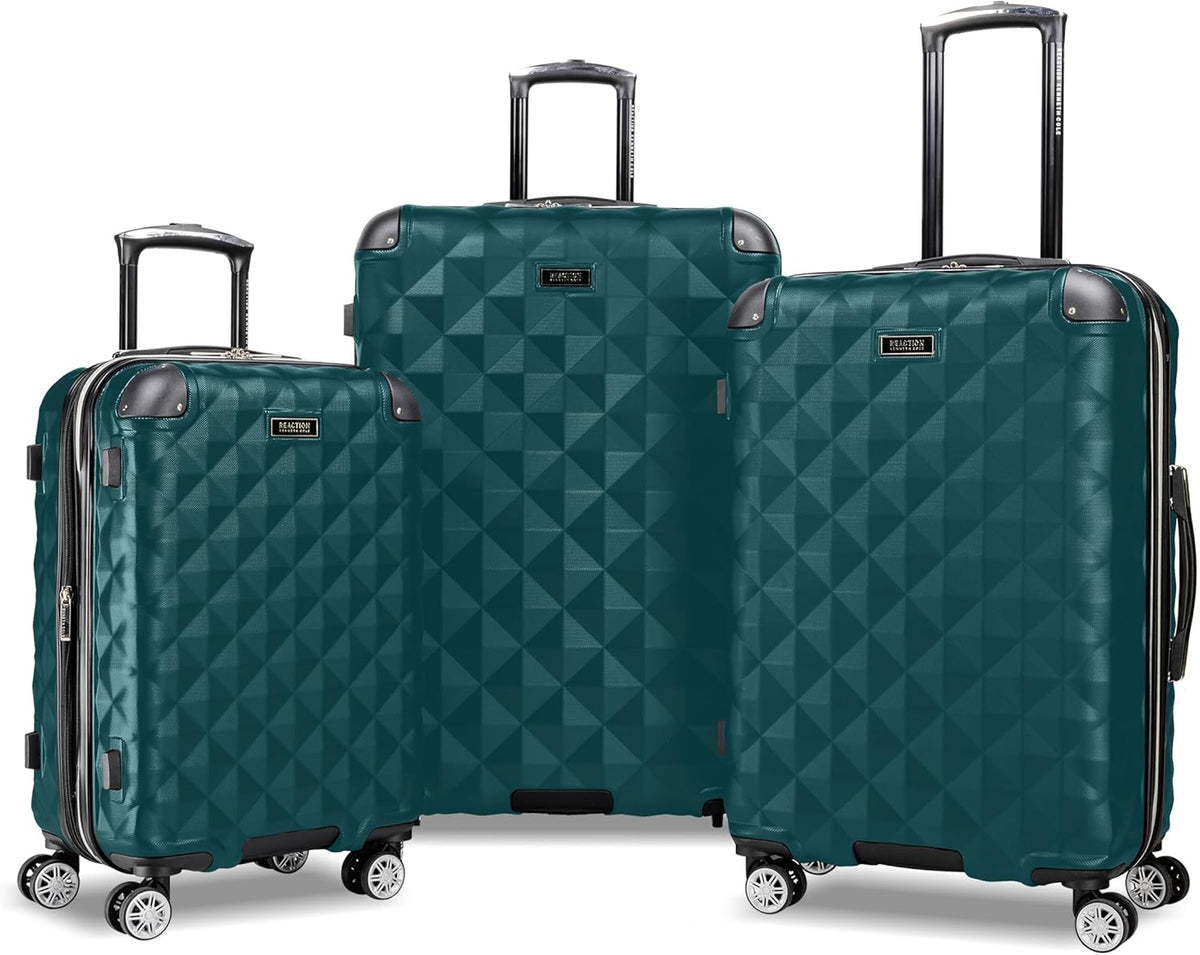 REACTION Diamond Tower Collection Lightweight Hardside Expandable 8-Wheel Spinner Travel Luggage, Rose Gold, 20-Inch Carry On
