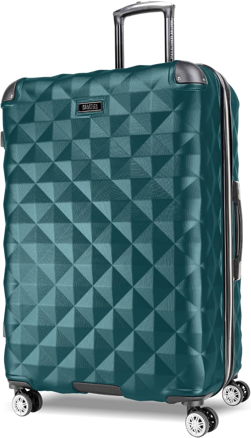 REACTION Diamond Tower Collection Lightweight Hardside Expandable 8-Wheel Spinner Travel Luggage, Rose Gold, 20-Inch Carry On