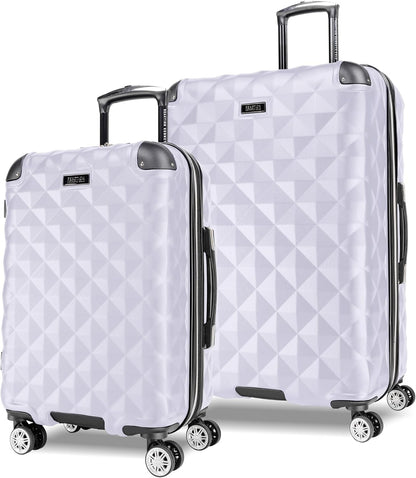 REACTION Diamond Tower Collection Lightweight Hardside Expandable 8-Wheel Spinner Travel Luggage, Rose Gold, 20-Inch Carry On