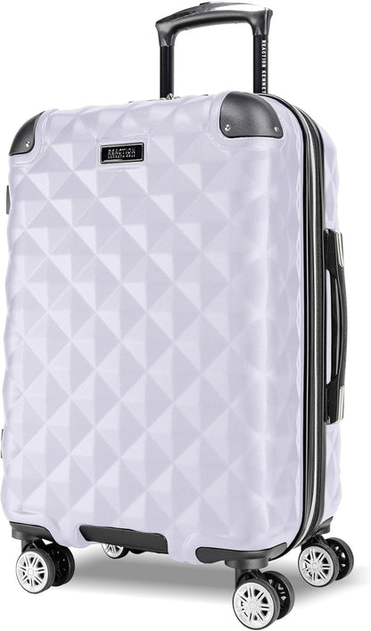REACTION Diamond Tower Collection Lightweight Hardside Expandable 8-Wheel Spinner Travel Luggage, Rose Gold, 20-Inch Carry On