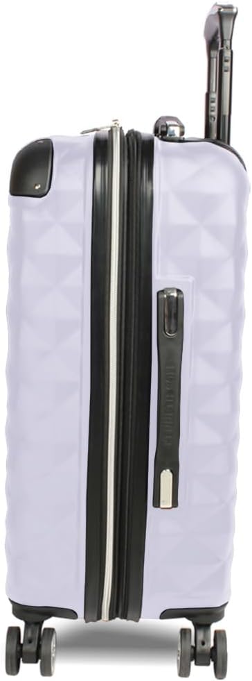 REACTION Diamond Tower Collection Lightweight Hardside Expandable 8-Wheel Spinner Travel Luggage, Rose Gold, 20-Inch Carry On