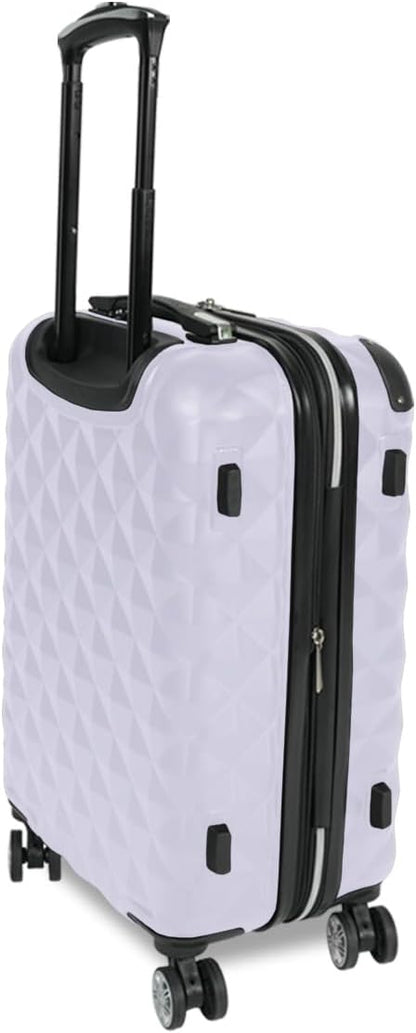 REACTION Diamond Tower Collection Lightweight Hardside Expandable 8-Wheel Spinner Travel Luggage, Rose Gold, 20-Inch Carry On