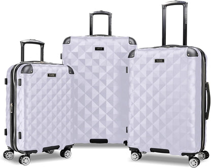 REACTION Diamond Tower Collection Lightweight Hardside Expandable 8-Wheel Spinner Travel Luggage, Rose Gold, 20-Inch Carry On