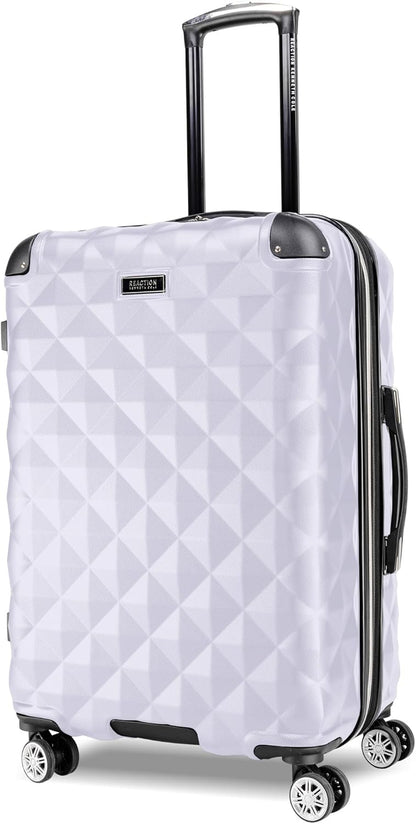REACTION Diamond Tower Collection Lightweight Hardside Expandable 8-Wheel Spinner Travel Luggage, Rose Gold, 20-Inch Carry On