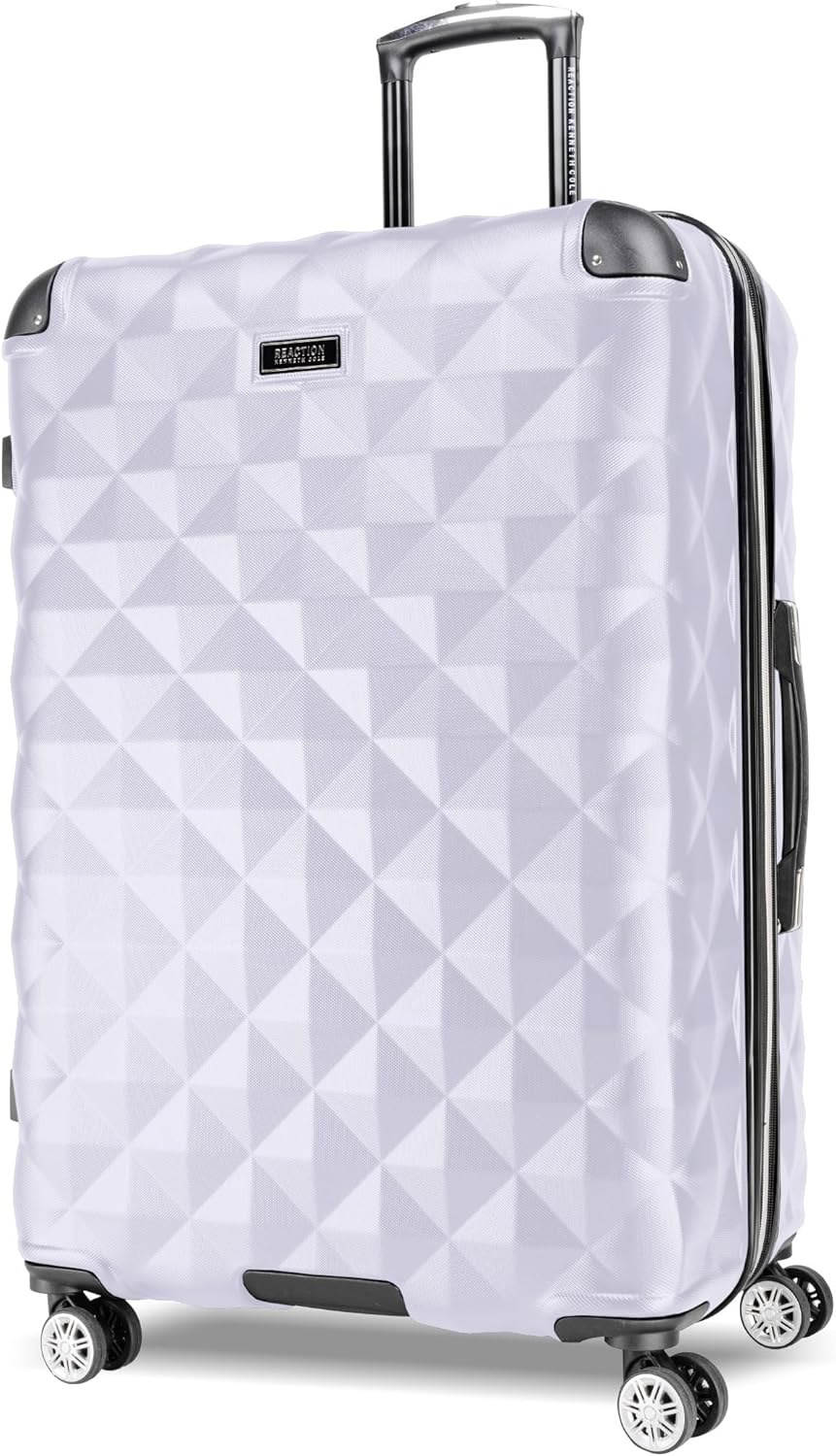 REACTION Diamond Tower Collection Lightweight Hardside Expandable 8-Wheel Spinner Travel Luggage, Rose Gold, 20-Inch Carry On