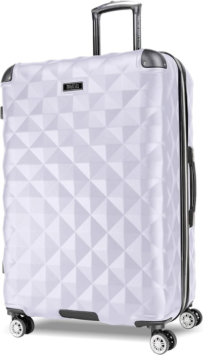 REACTION Diamond Tower Collection Lightweight Hardside Expandable 8-Wheel Spinner Travel Luggage, Rose Gold, 20-Inch Carry On