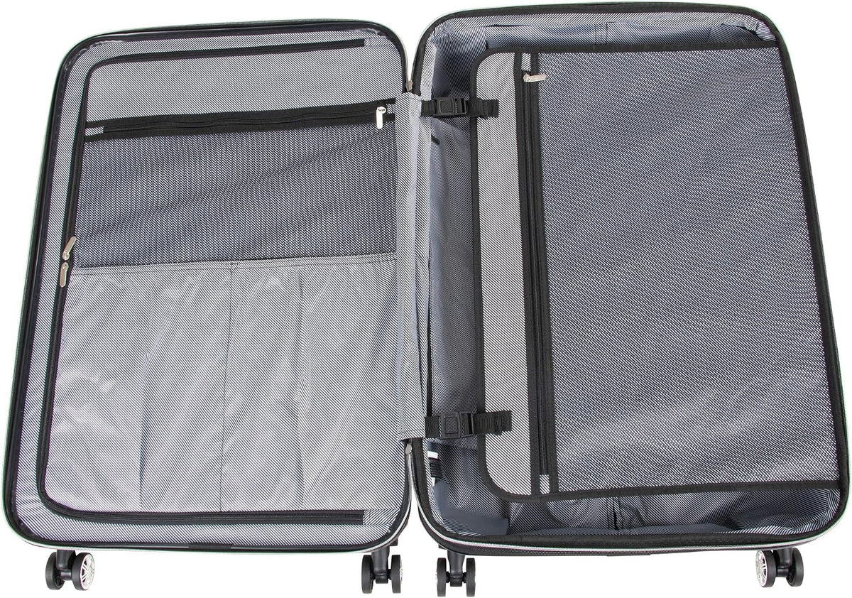 REACTION Diamond Tower Collection Lightweight Hardside Expandable 8-Wheel Spinner Travel Luggage, Rose Gold, 20-Inch Carry On